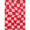 Tapis intérieur à poils longs Swing 383 rouge