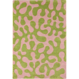 Tapis intérieur à poils longs Swing 384 vert