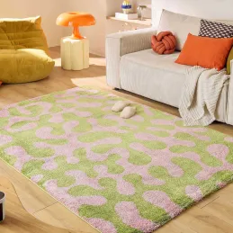 Tapis intérieur à poils longs Swing 384 vert