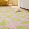 Tapis intérieur à poils longs Swing 384 vert