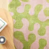 Tapis intérieur à poils longs Swing 384 vert