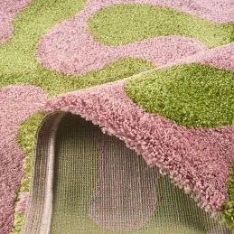 Tapis intérieur à poils longs Swing 384 vert