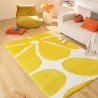 Tapis intérieur à poils longs Swing 385 jaune