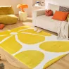 Tapis intérieur à poils longs Swing 385 jaune