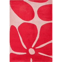 Tapis intérieur à poils longs Swing 385 rouge