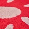 Tapis intérieur à poils longs Swing 385 rouge