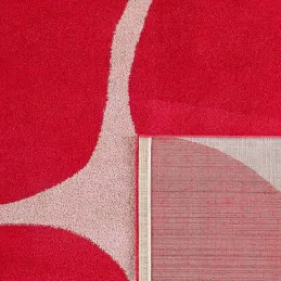 Tapis intérieur à poils longs Swing 385 rouge