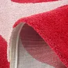 Tapis intérieur à poils longs Swing 385 rouge