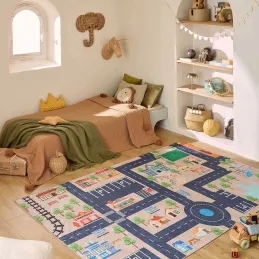 Tapis intérieur à poils courts Alix 738 beige