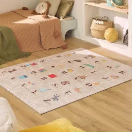 Tapis intérieur à poils courts Alix 736 beige
