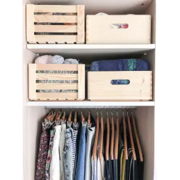 Caisse en bois de rangement