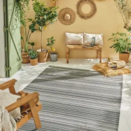 Tapis extérieur en polypropylène Spargi 1746 gris