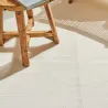 Tapis extérieur en polypropylène Spargi 1747 blanc