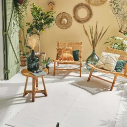 Tapis extérieur en polypropylène Spargi 1747 blanc