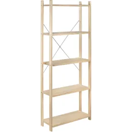 Etagère Natura 5 tablettes et montants à lattes