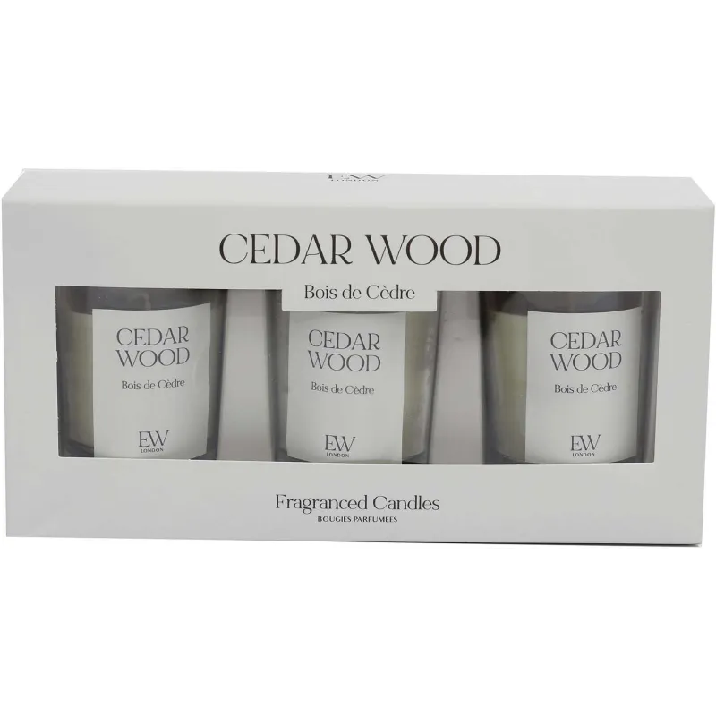 Set de 3 bougies en verre Votives