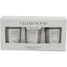 Set de 3 bougies en verre Votives
