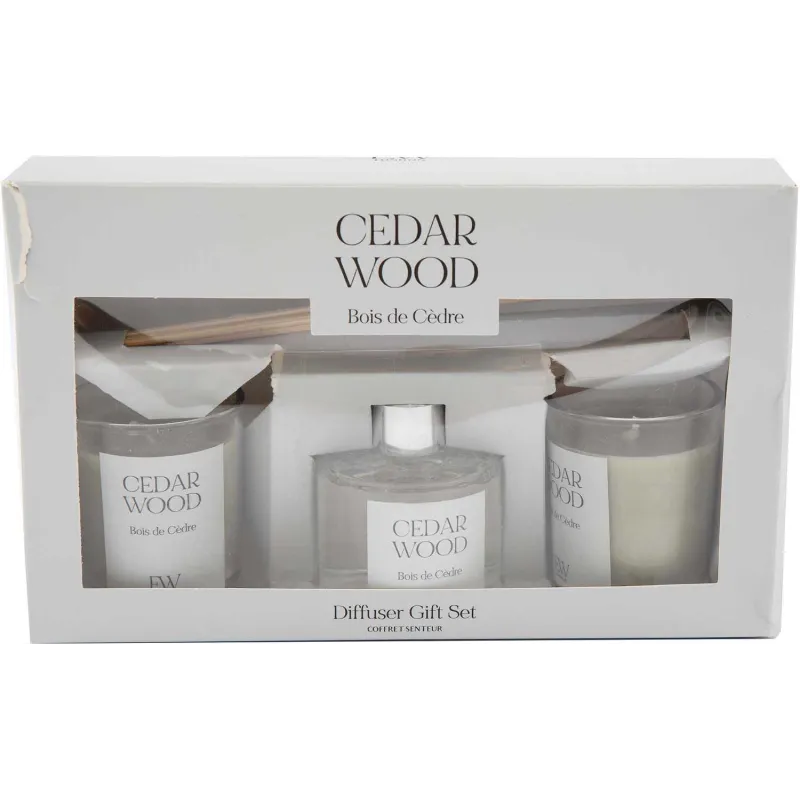 Coffret 2 bougies parfumée et diffuseur 50ml