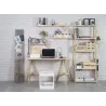 Etagère Natura 5 tablettes et montants à lattes