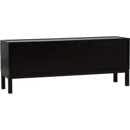 Meuble TV en médium noir Alcoa