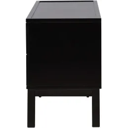 Meuble TV en médium noir Alcoa