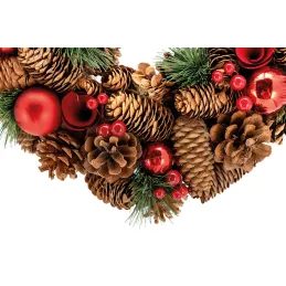 Couronne de Noël pomme de pin
