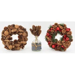 Couronne de Noël pomme de pin