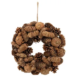 Couronne de Noël pomme de pin