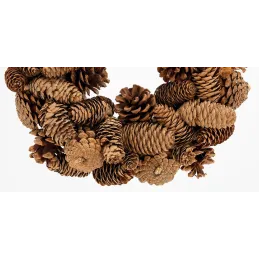 Couronne de Noël pomme de pin