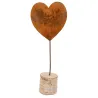 Coeur en métal effet rouillé