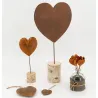 Coeur en métal effet rouillé