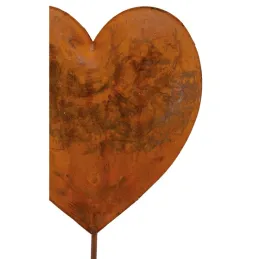 Coeur en métal effet rouillé