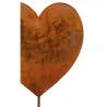Coeur en métal effet rouillé