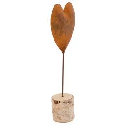 Coeur en métal effet rouillé