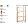 Etagère en kit profondeur 30 cm Natura