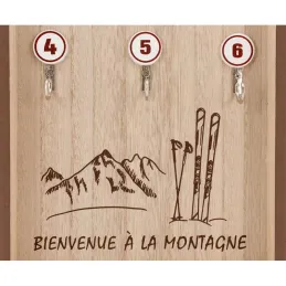 Porte-clés mural "La vie de Chalet"