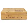 Boîte à thé en pin "La vie de Chalet"