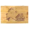 Boîte à thé en pin "La vie de Chalet"