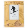 Cadre photo en pin La vie de Chalet