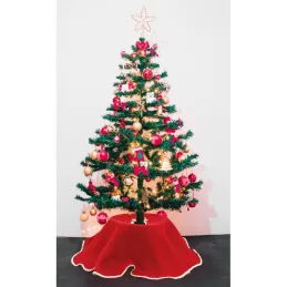 Cache-pied de sapin en tissu