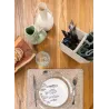 Vaisselle en porcelaine blanche Banc de Poissons