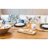 Vaisselle en porcelaine blanche Banc de Poissons