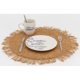 Vaisselle en porcelaine blanche Banc de Poissons