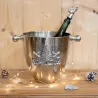 Seau à champagne en aluminium bois de cerf