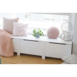 Coffre de rangement en pin 85L