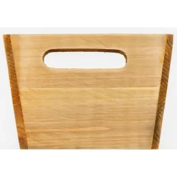 Corbeille en bois rectangulaire "La vie de chalet"