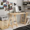 Plateau de bureau en pin massif