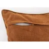 Coussin en coton velours Rouille