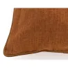Coussin en coton velours Rouille