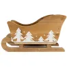 Luge traineau en pin Noel